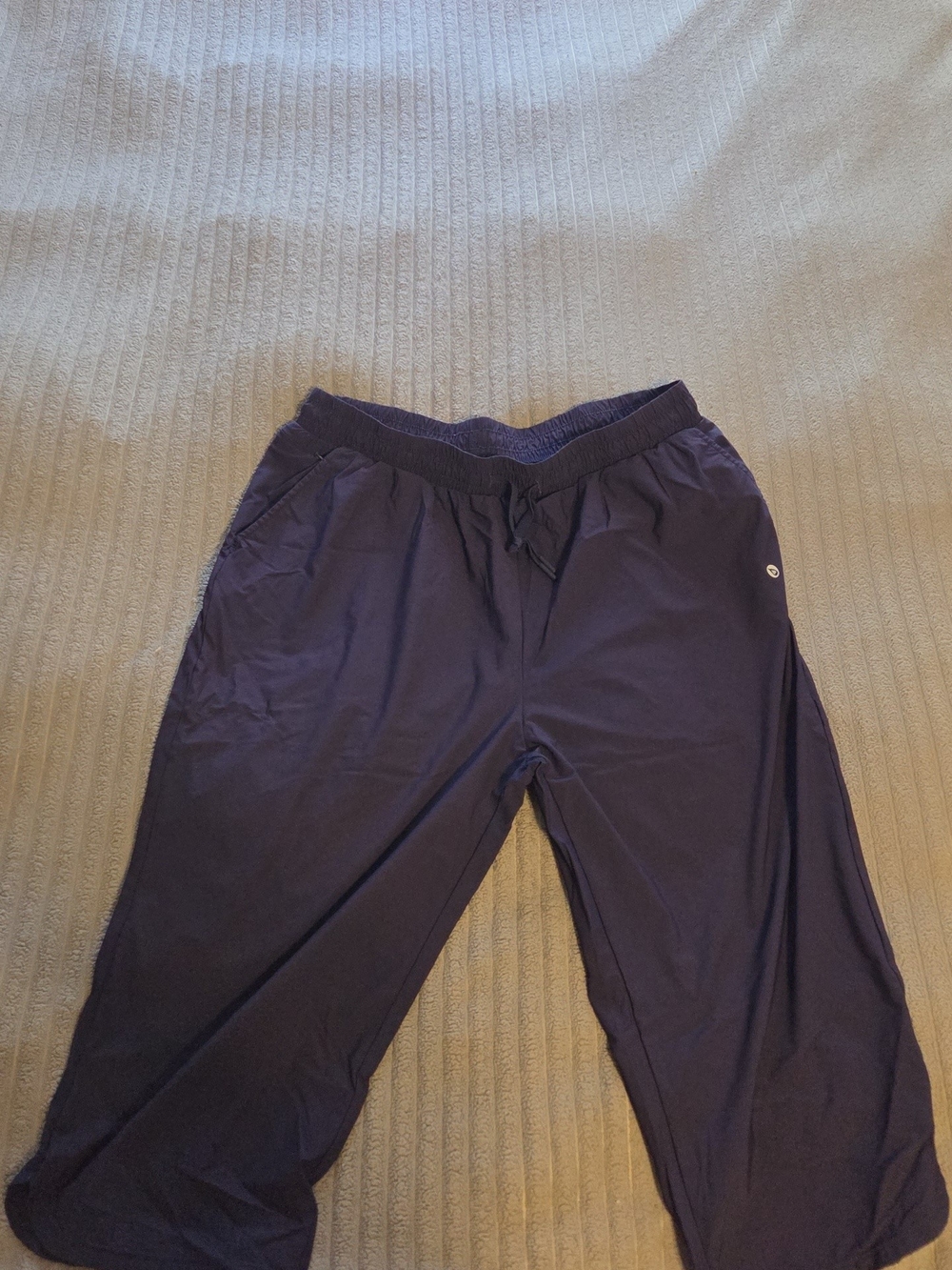 Baleaf Navy Pull-On Athletic Capri Pants